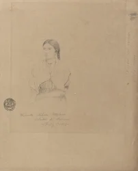 Portret van Boliviaans Meisje - Senorita Filetta Molina Bolador del Carmen, Colombia